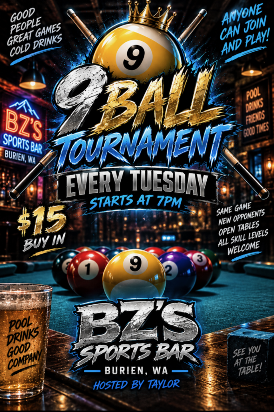 Bzsportsbar pool