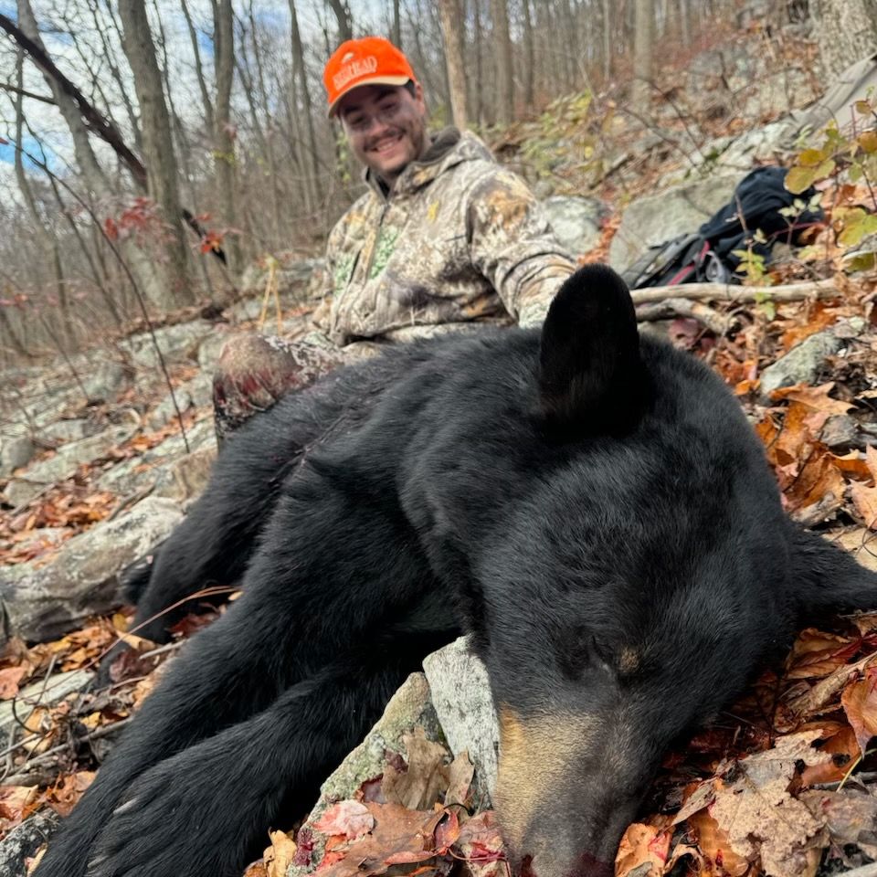 Nate Stuckey, from Lancaster County killed his first Black Bear on State Game Lands 211