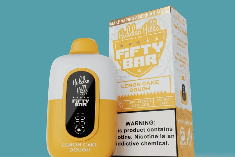 Fifty Bar Hidden Hills Lemon Cake Dough Disposable Vape