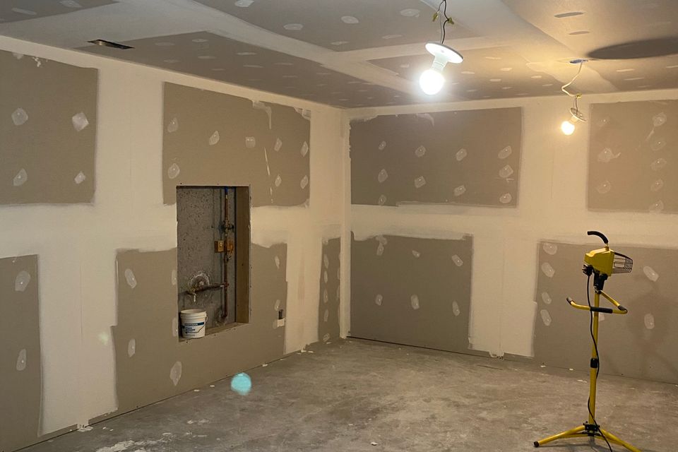 Sheetrocked Basement