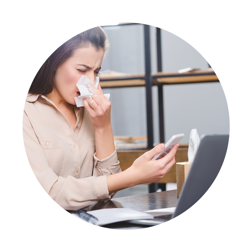 Icons office allergens