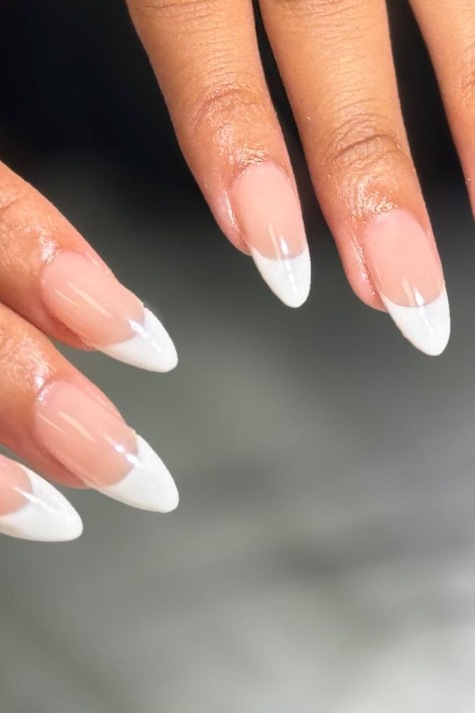 woman hands with manicure done