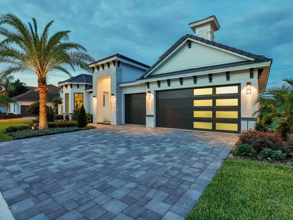 Paver driveway and our luxury model home providence florida