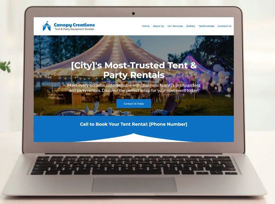 How to Sell Websites to Tent and Party Rentals