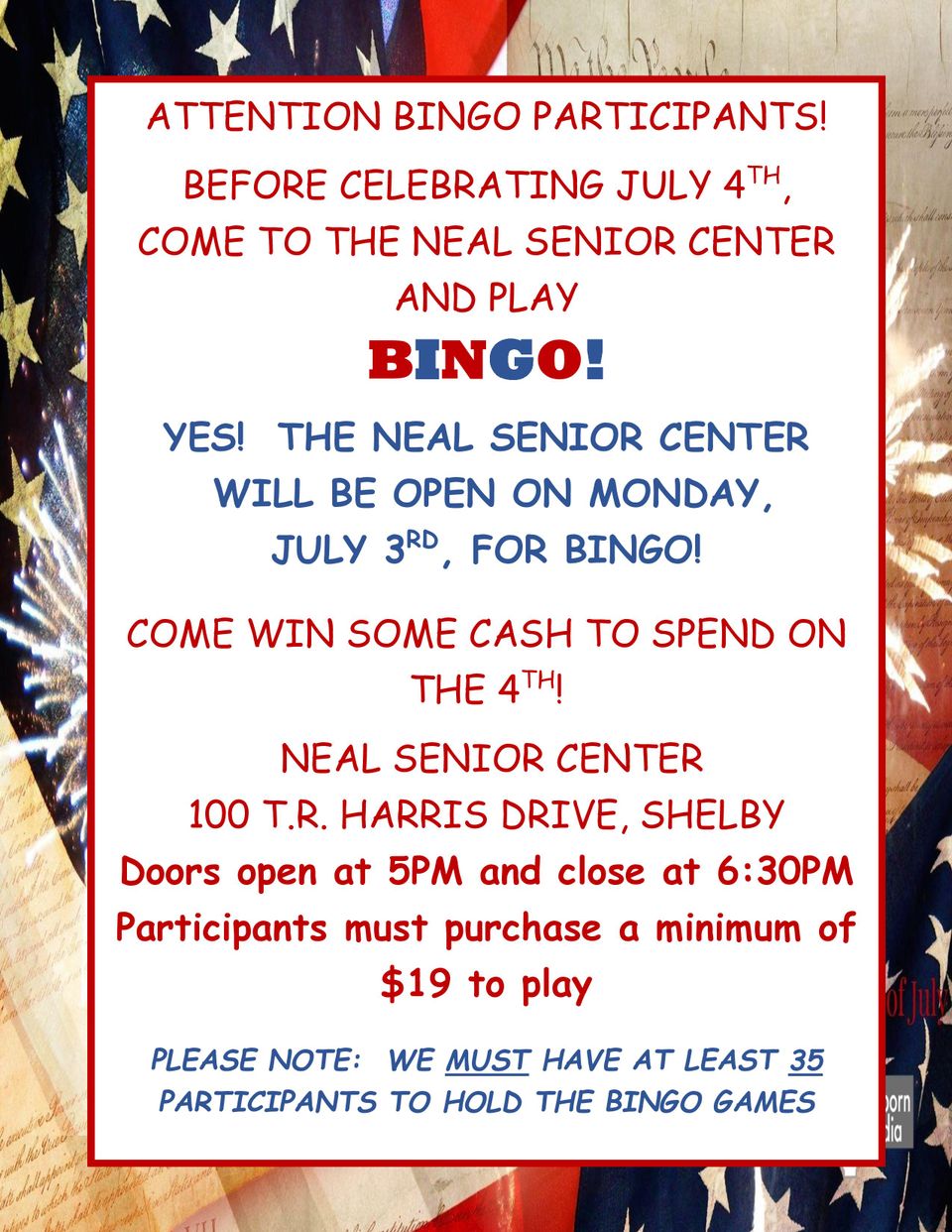 Poster come to bingo july 3rd page 001
