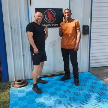Michael from konkur solutions traveled to check up on jaime from ham auto repair in beaufort