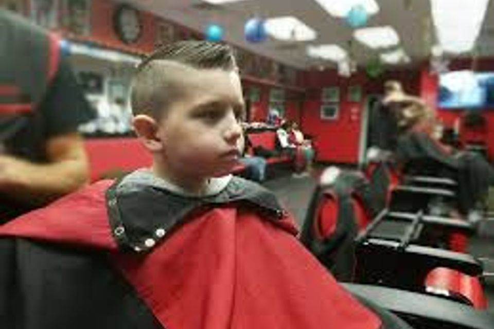Sal   gabis barbershop little guy on chair