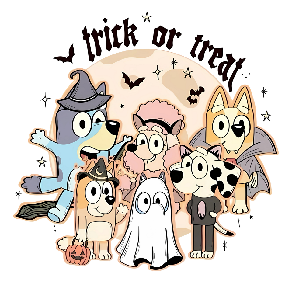 Seasons   halloween bluey family trick or treat