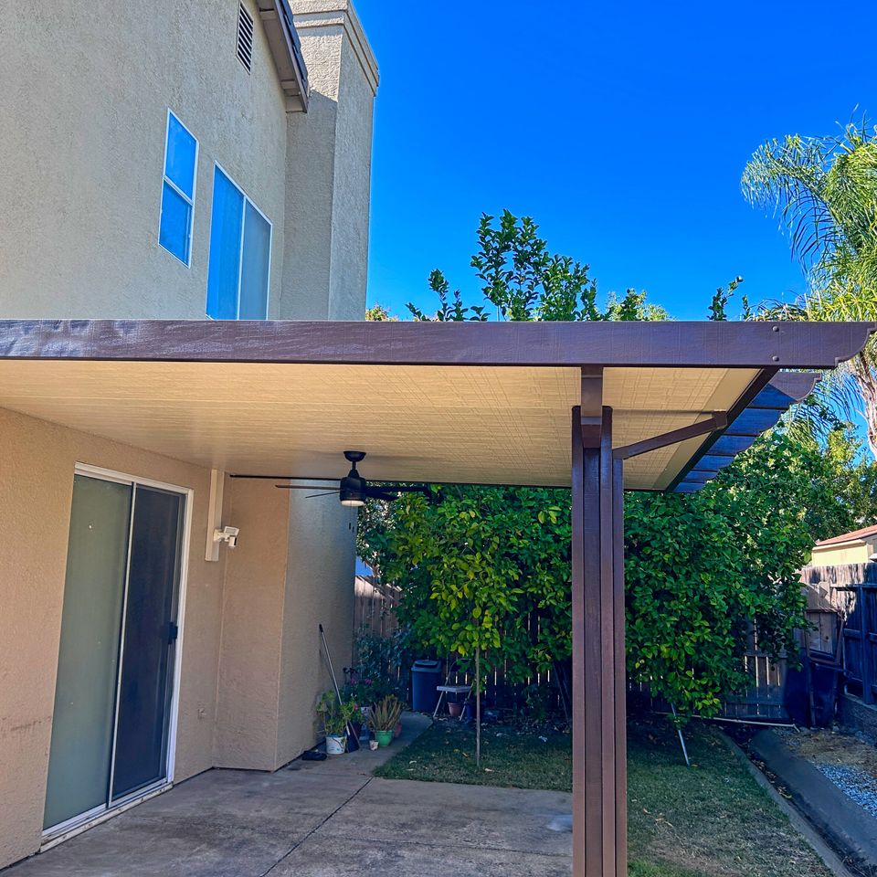Elk Grove attached cover patio