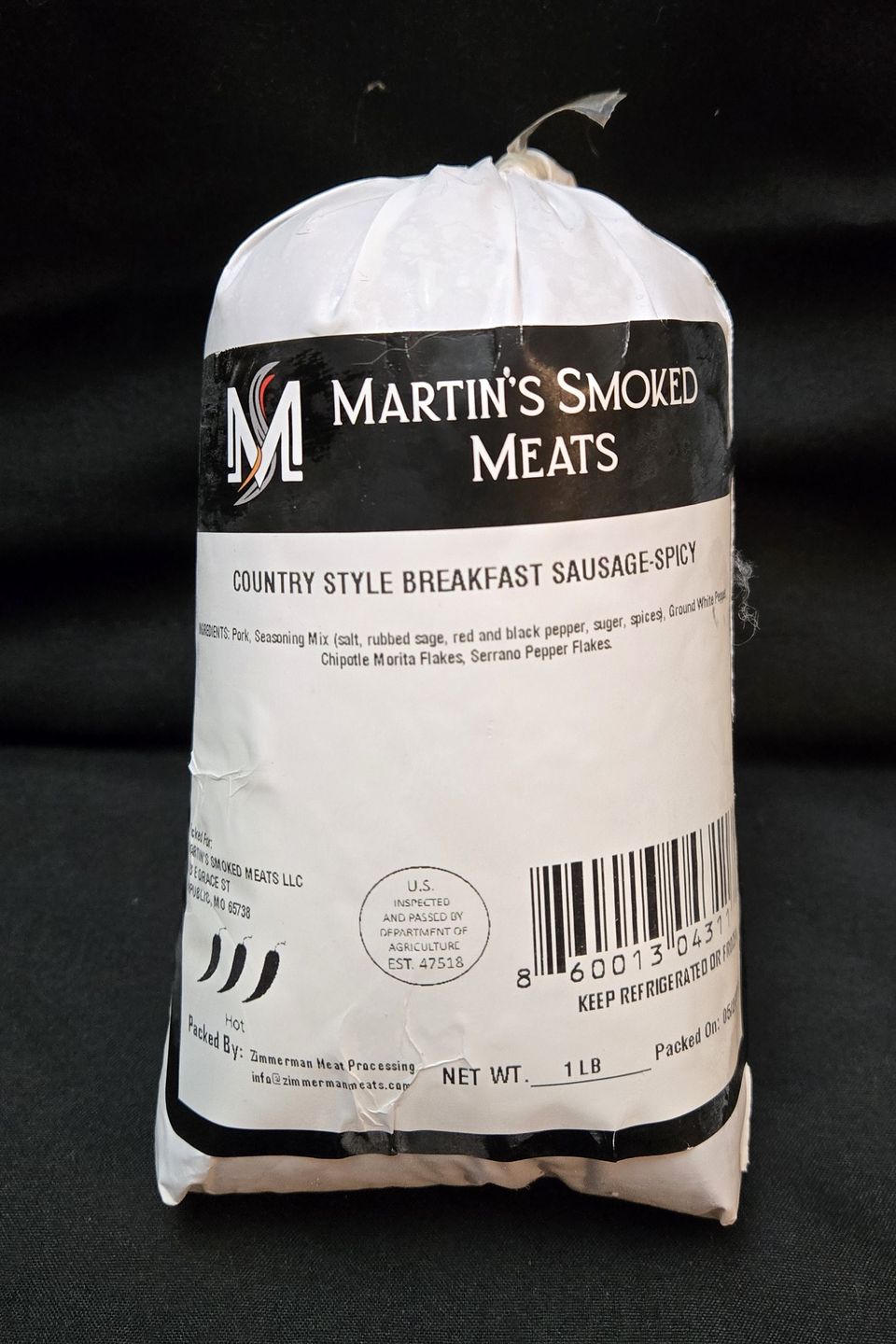 Breakfast sausage spicy
