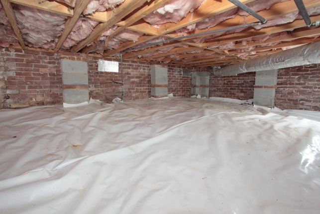 vapor barrier installation
