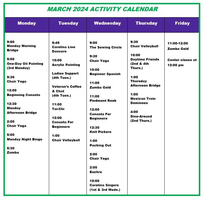 March calendar 2024