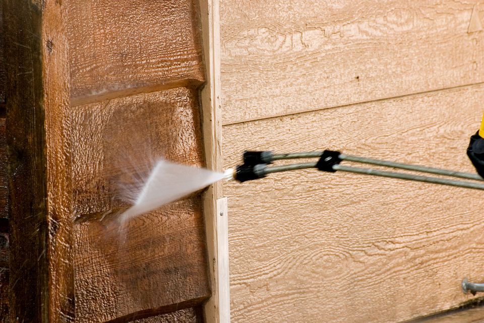 Home exterior pressure washing service by Hardee's Paint Co. of Raleigh.