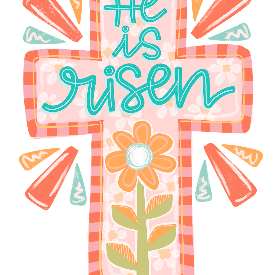 Faith   easter cross he is risen