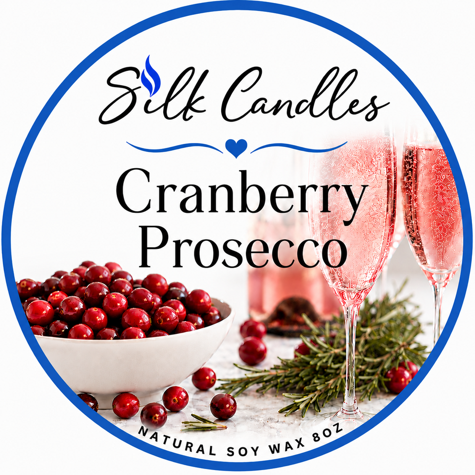 Cranberry prosecco color label