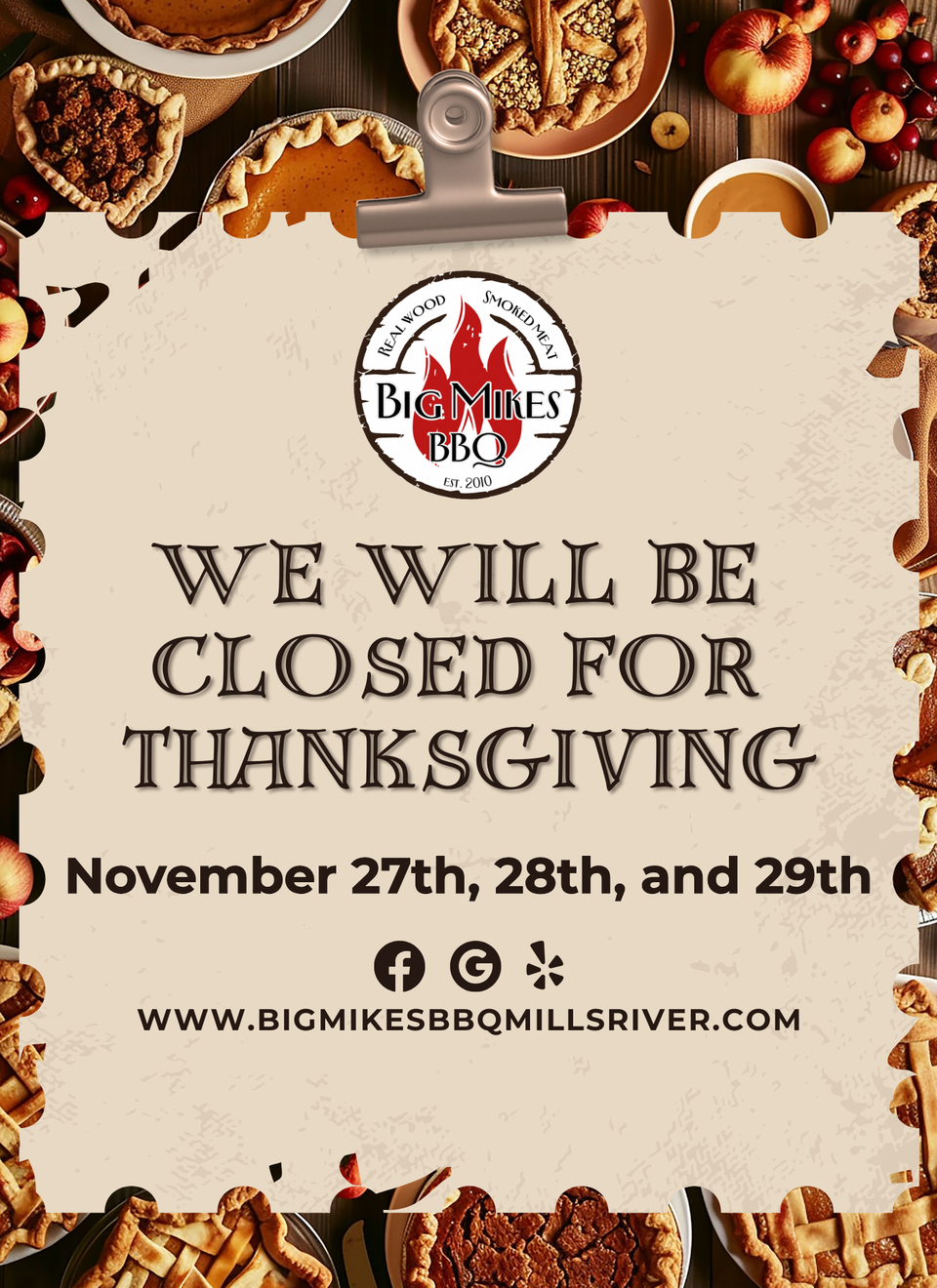 Big mikes bbq   flyer (8 x 11 in)