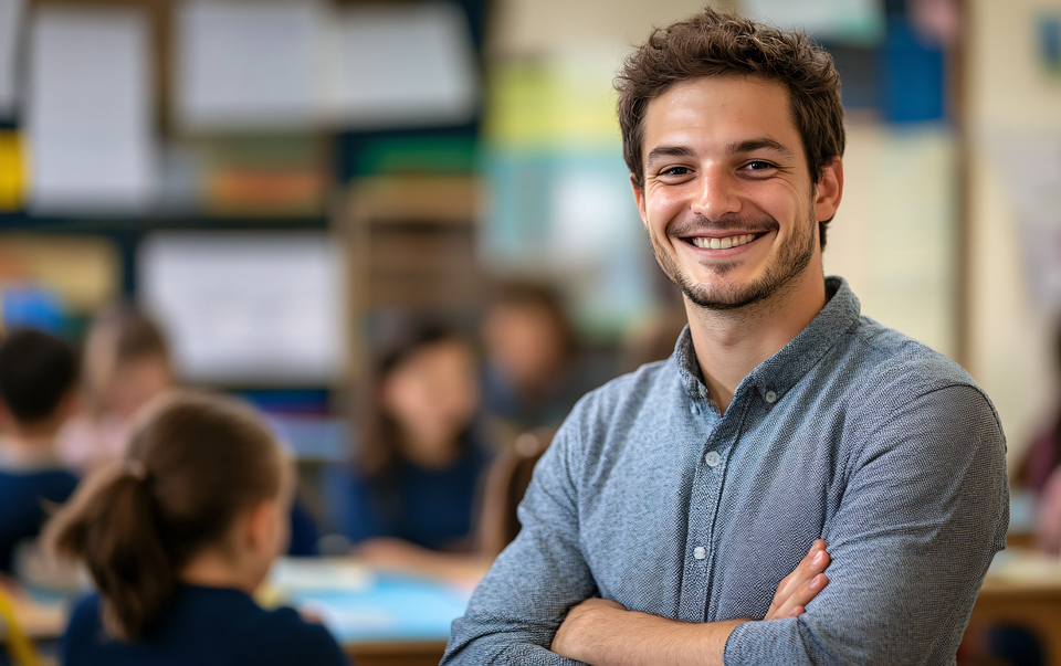 Image of a happy business owner