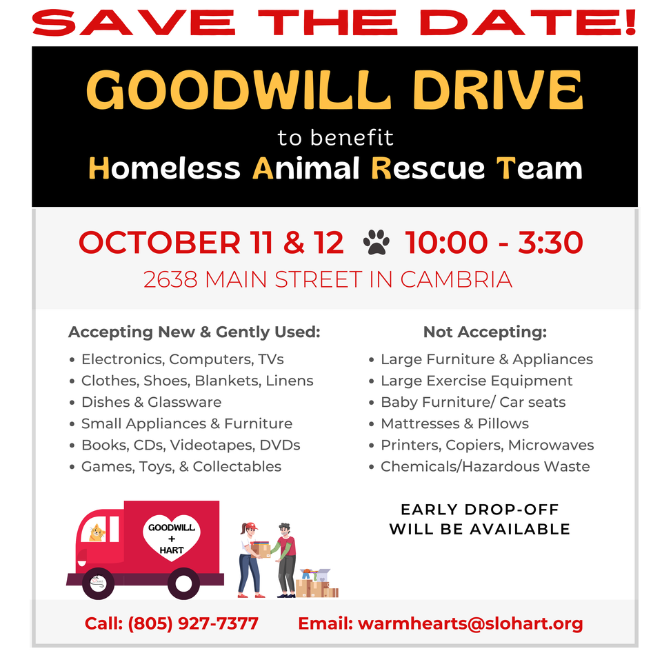 Fall goodwill drive 2024