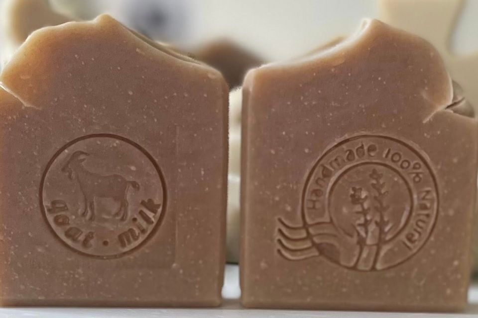 Second city stamped goat milk