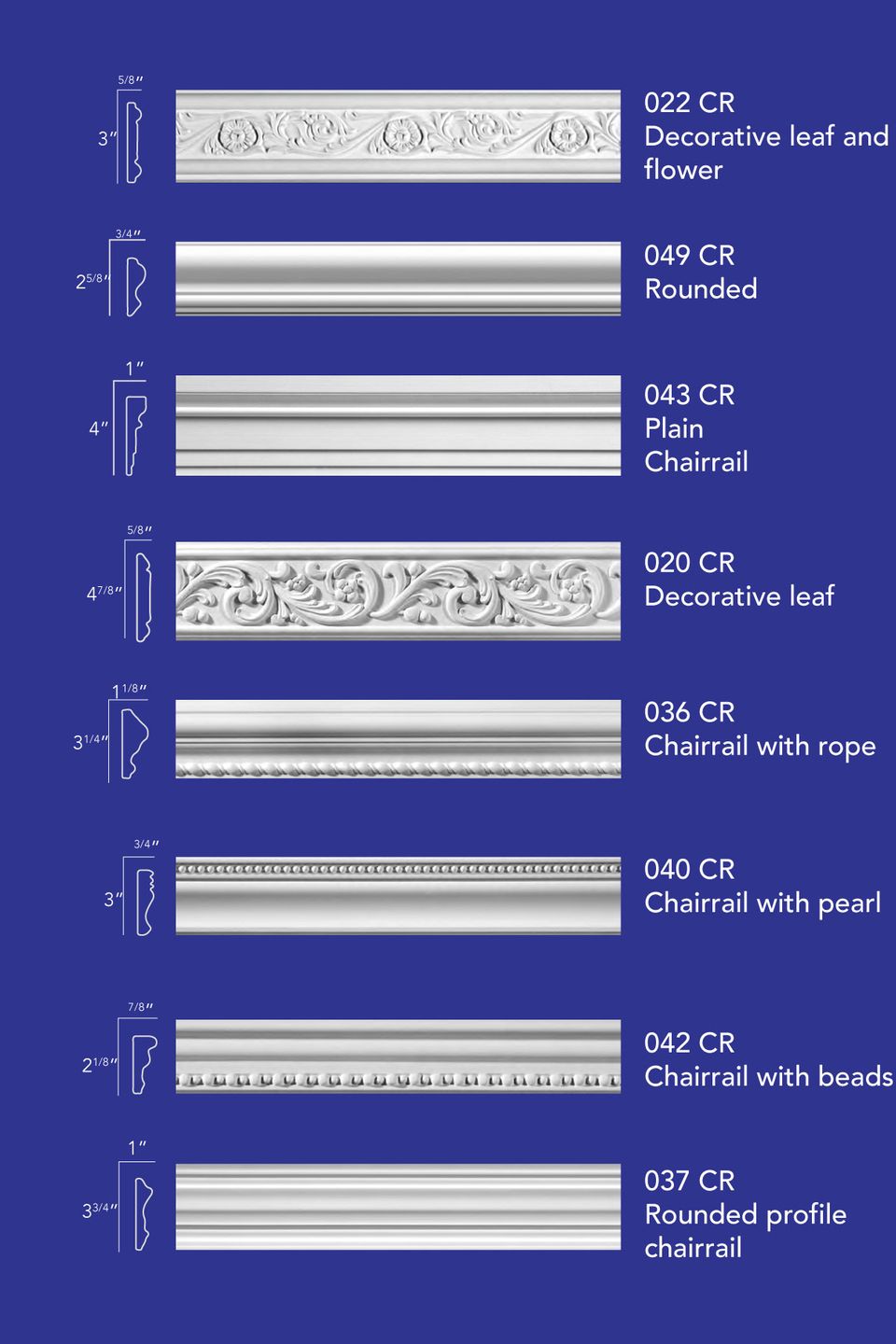 Alta chairrail moulding 1