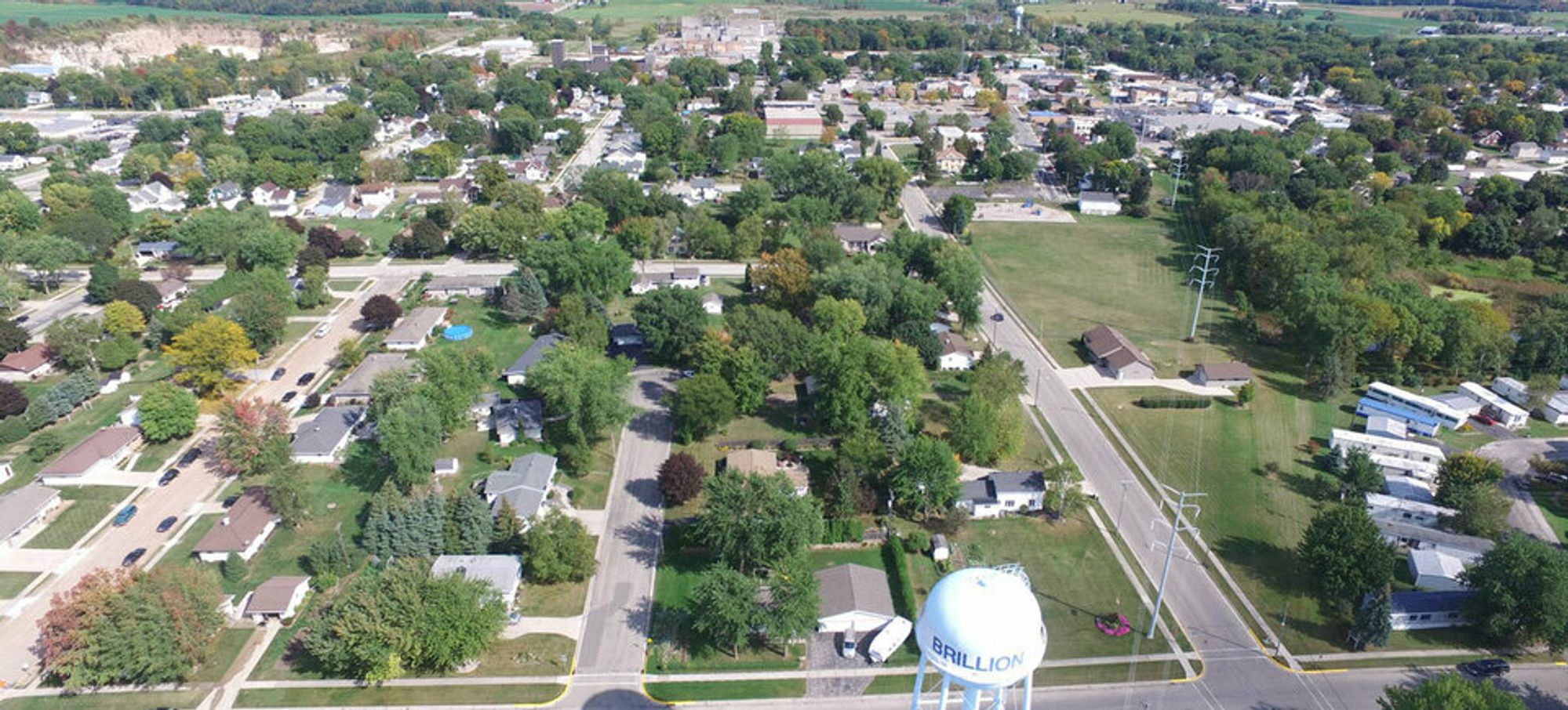 Aerial View of Brillion, WI
