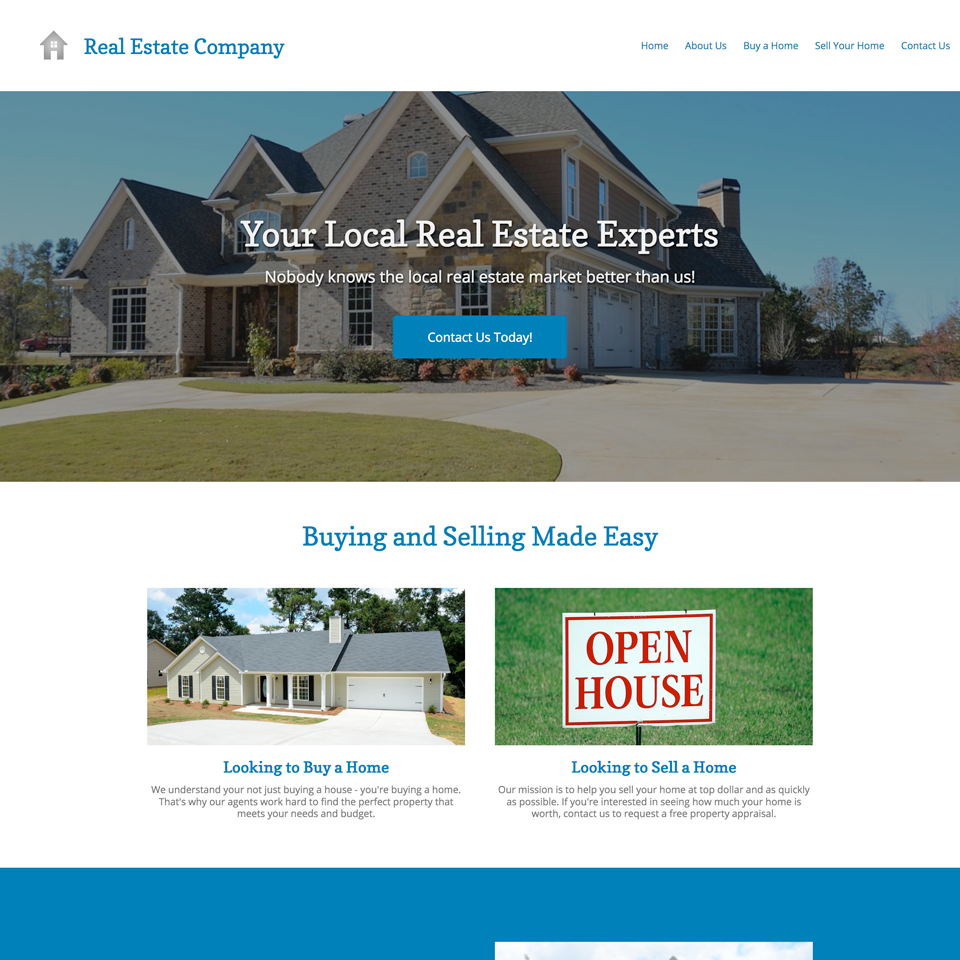 Realtor website theme