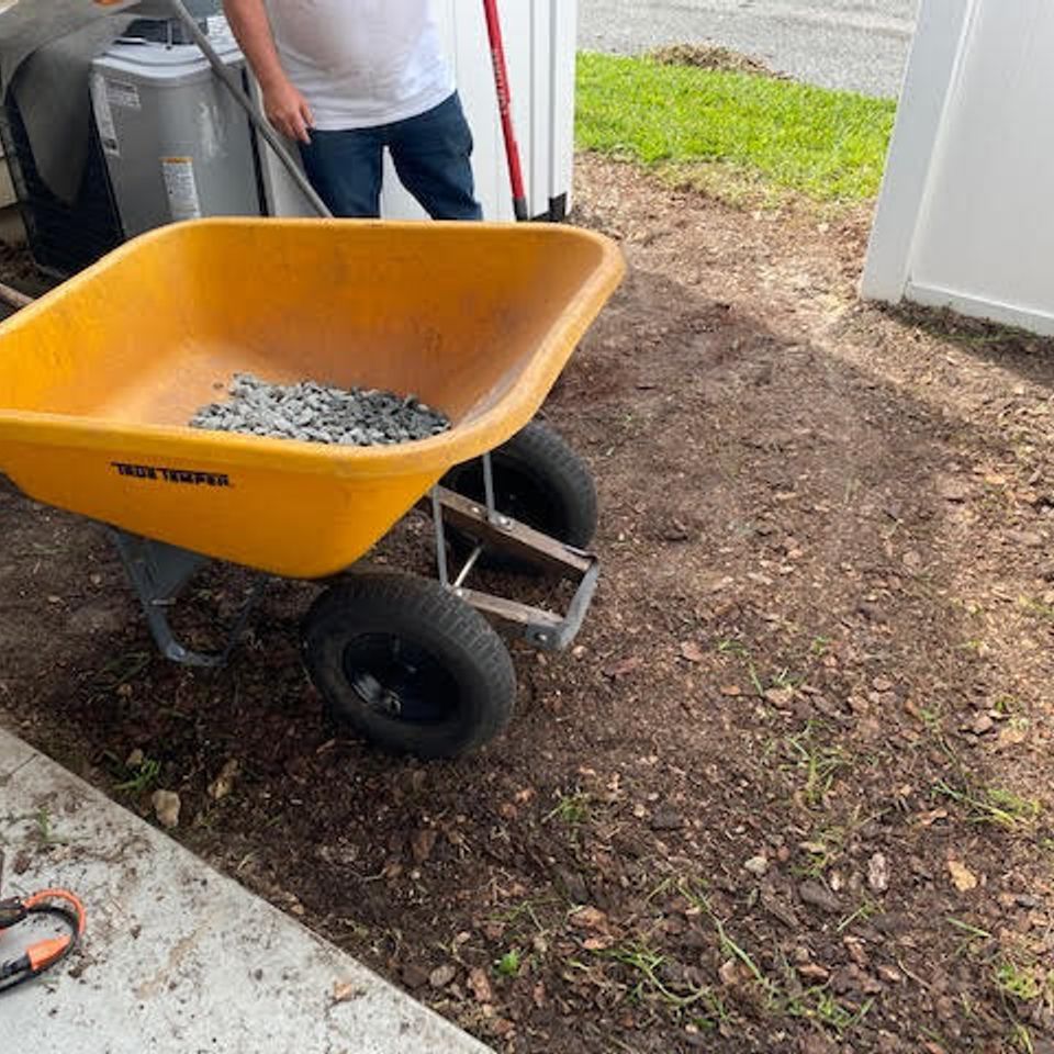 Hard scape pic before