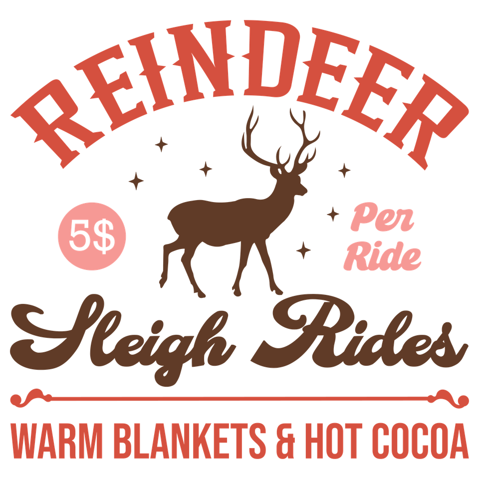 Seasons   christmas  reindeer sleigh rides color(1)
