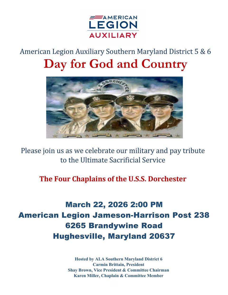 Day for god and country flyer 2025 26