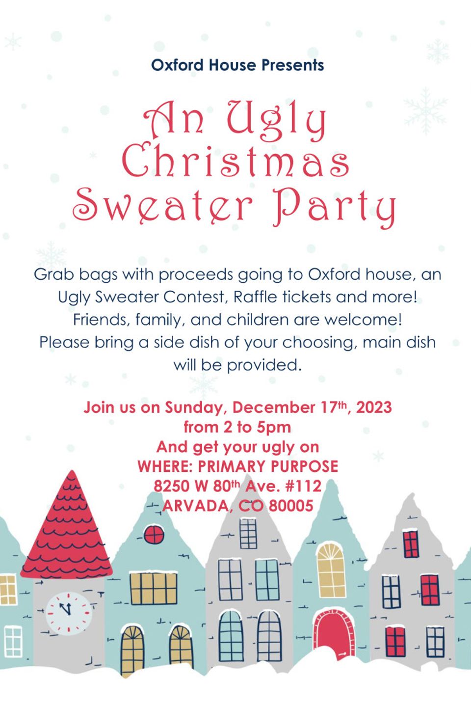 Flyer   2023 10 09   ugly christmas sweater contest on december 17 2023
