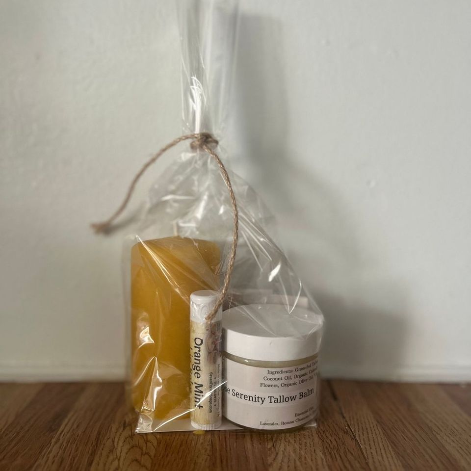 Candle. Lip Balm & Tallow Balm by Green Forest Soaps & Salves, Paradise, PA