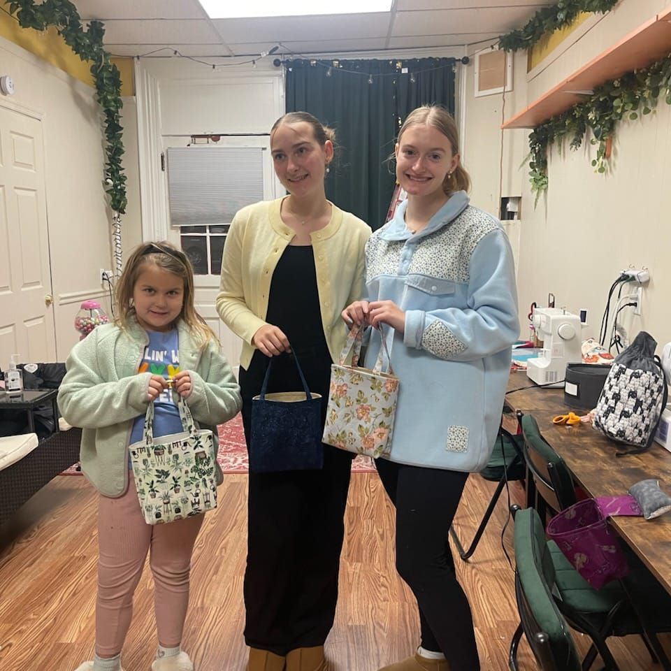 Sewing students
