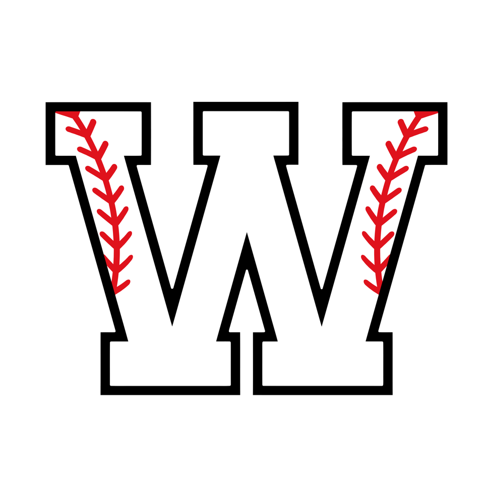 Sports   baseball letter w