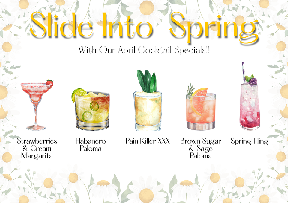 Copy of rustic bbq flyer with stylish drink images