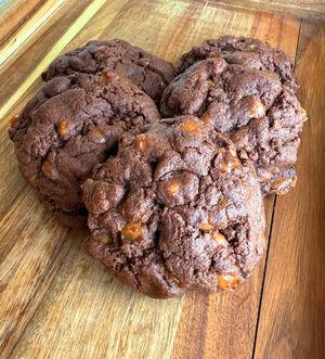 Delicious Caramel Brookie cookies