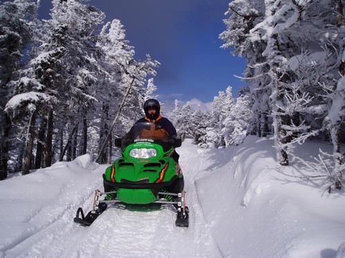 Lg snowmobile rental at north country rivers
