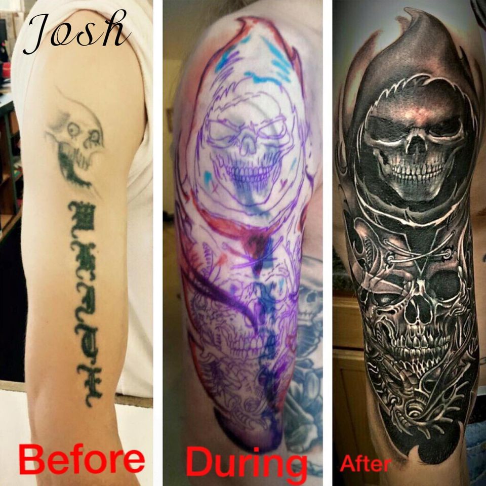 Josh skull cover up (with name)