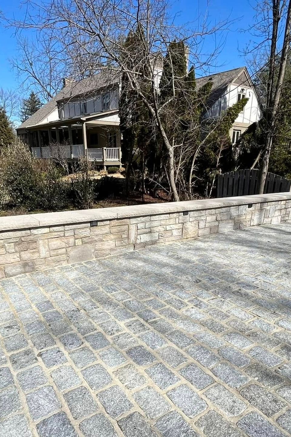 Professional sidewalk surface cleaning for improved residential curb appeal.