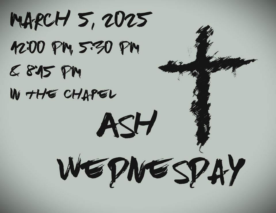 Ash wednesday times 2025