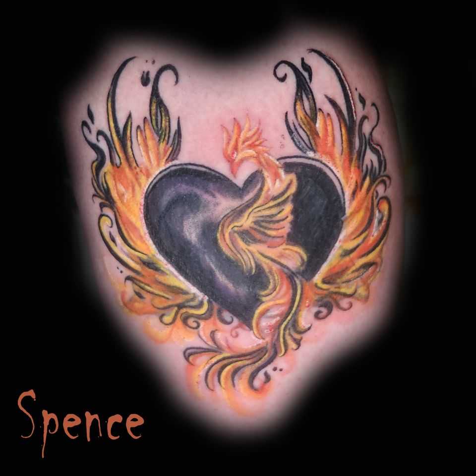 Spence black sacred heart