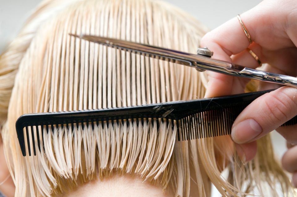 Woman haircut