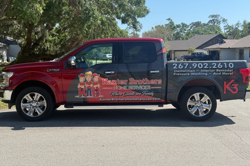 Kanter brothers home services red truck interior painting handyman junk removal demolition pressure washing sarasota bradenton palmetto lakewood ranch b3d088a0 8383 43cd 93cf e65a2db7a2b7