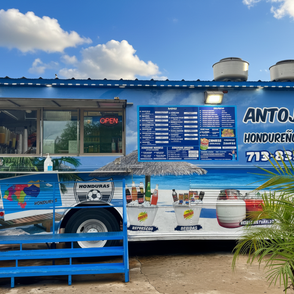 Antojitos menu board   sunshine day background