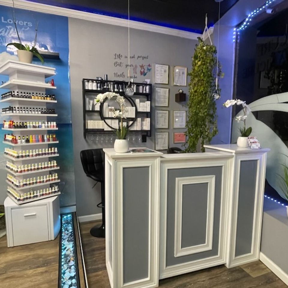 Desk area at Nail Lovers in Sound Beach NY