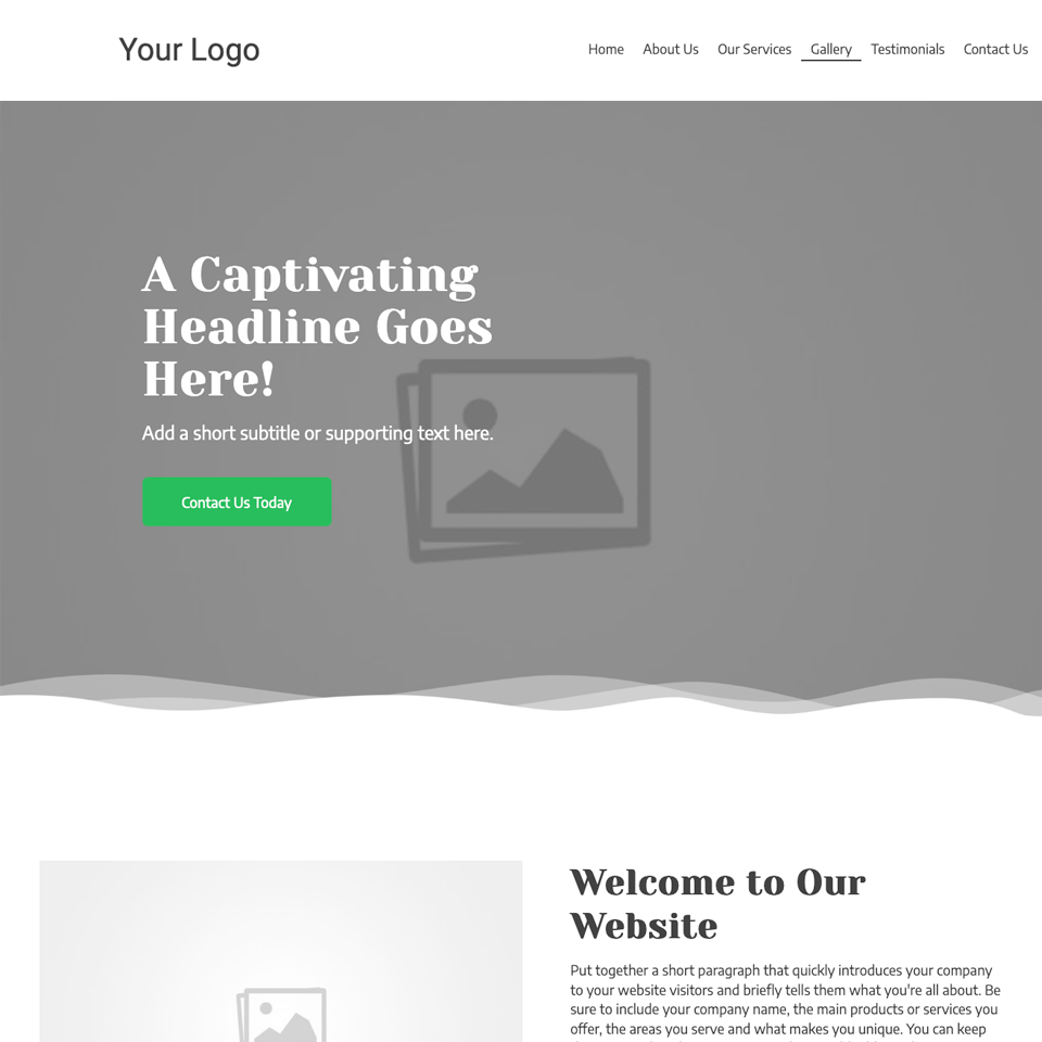 Blank canvas website theme 5
