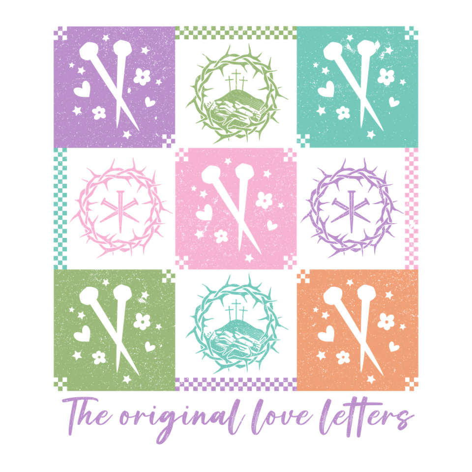 Seasons   easter checkered original love letters