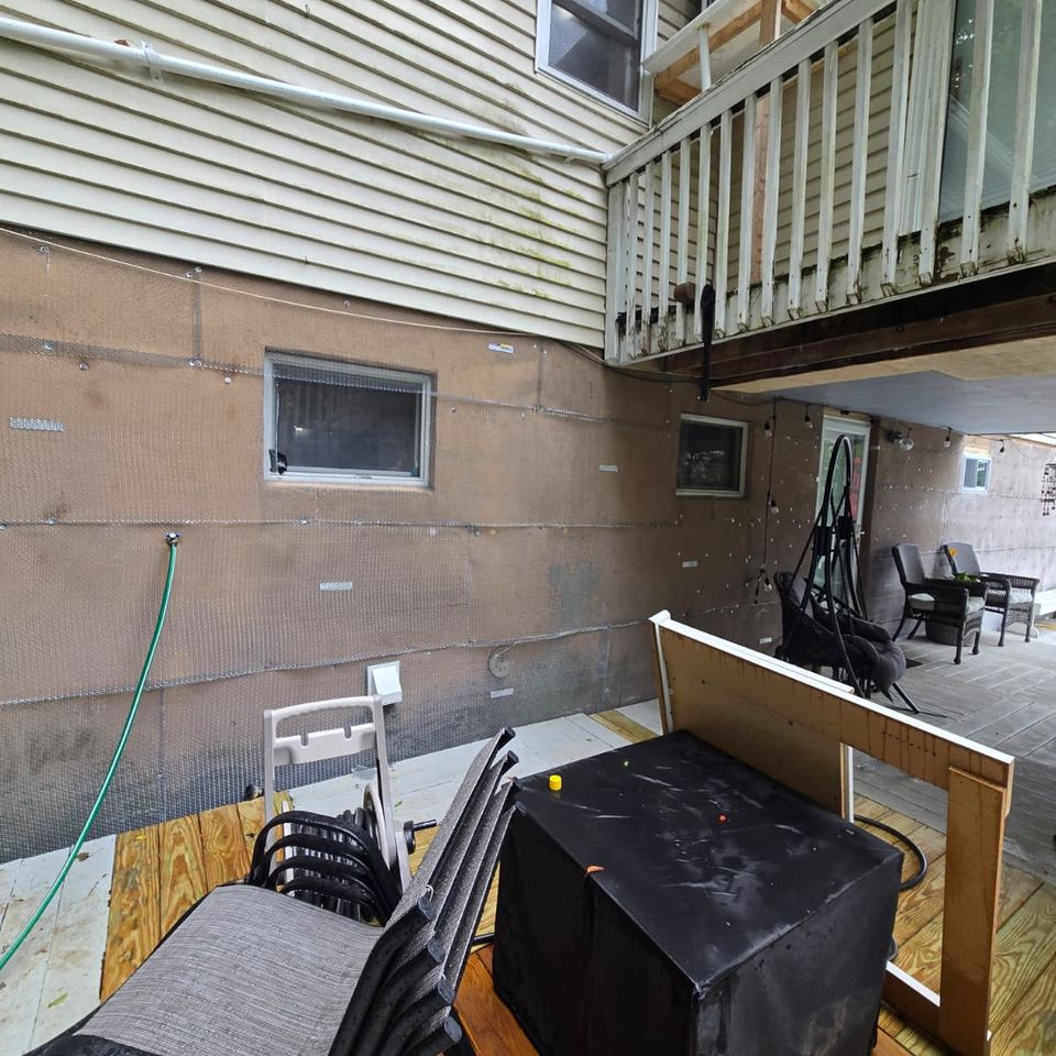 Before stucco work