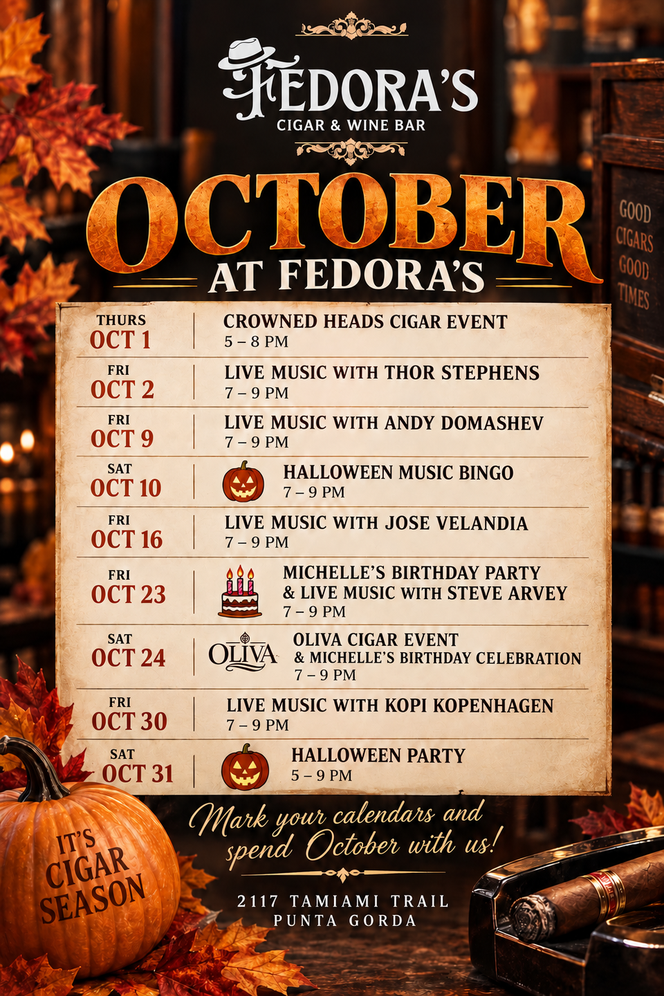 October events 2026