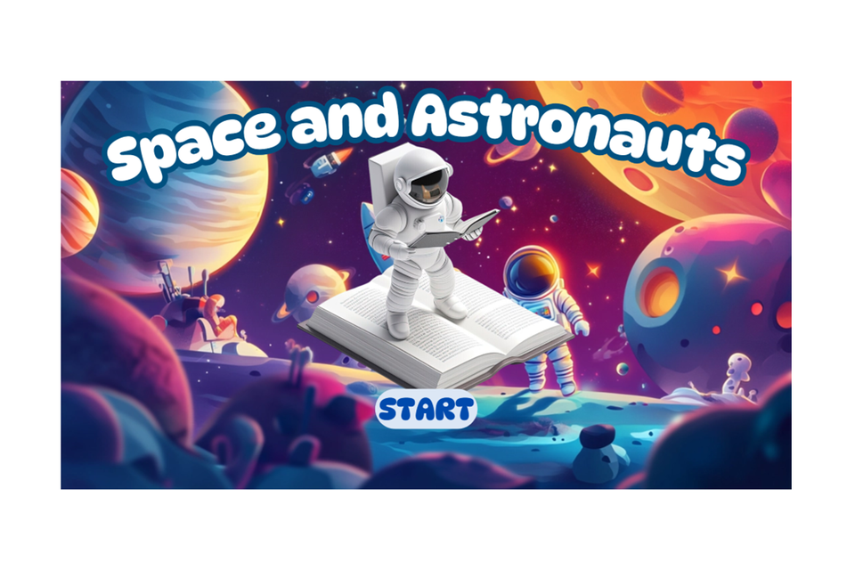Space   astronauts   kids interactive quiz game