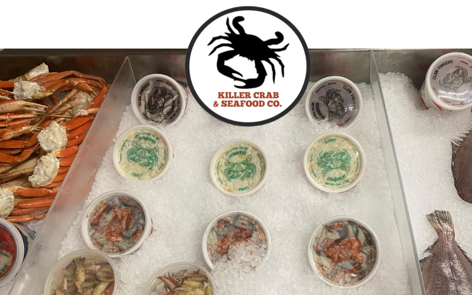 Killer crab seafood market button